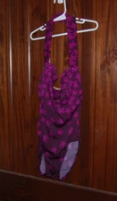 VINTAGE Jantzen 1990s Purple With Floral One Piece Women’s Swim Bathing Suit 6