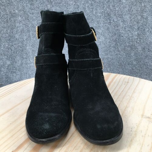 Kate Spade New York Boots Womens 8.5 M Sabina Buckle Ankle Bootie Black Suede - Picture 6 of 17