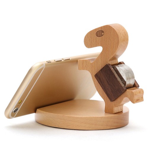 Wood Phone Stand Tablet Table Holder for Smartphone Tablet - Horse - 第 11/11 張圖片