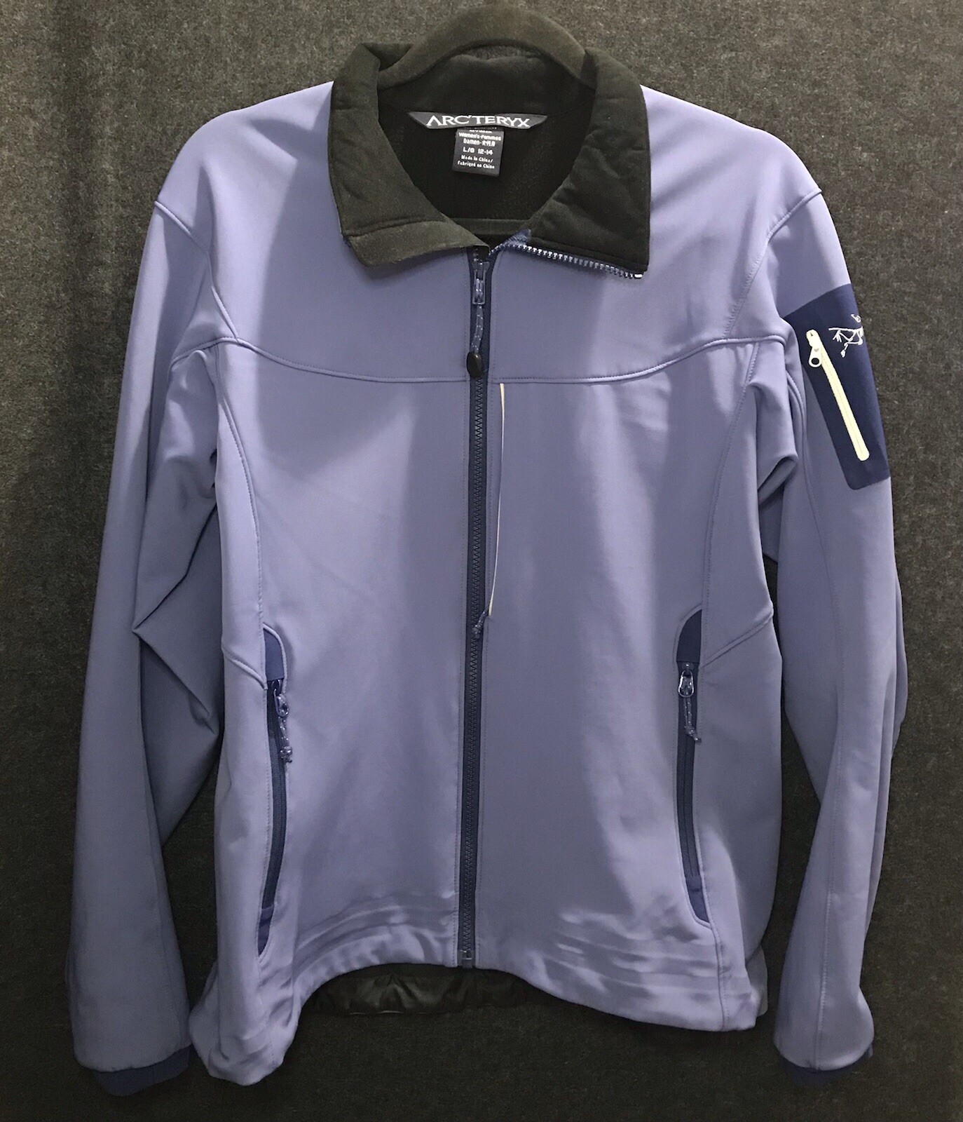 Arc'teryx Soft Shell Polartec Giacca Foderata in Pile Donna Grande Vintage Blu