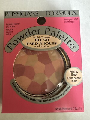 PHYSICIANS FORMULA POWDER PALETTE MULTI COLORED BLUSH # 3537 BLUSHING BERRY