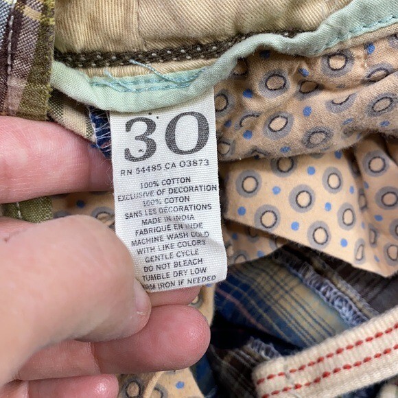 American Eagle Longer Length Patchwork Shorts Siz… - image 7