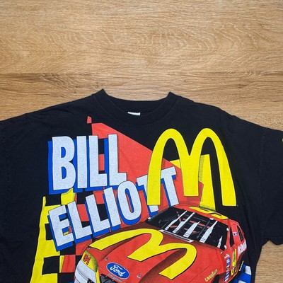 Vintage 90s NASCAR Bill Elliott McDonalds All Over Print Racing