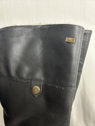 RiekerTEX Boots Womens US 9 EUR 40 Black Tall Riding Boots Full Zip Lined Scuffs - Picture 3 of 17