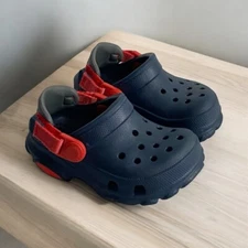 Crocs All Terrain Sandals Kids Classic Clog Size C4 Blue Boys Comfort Adjustable