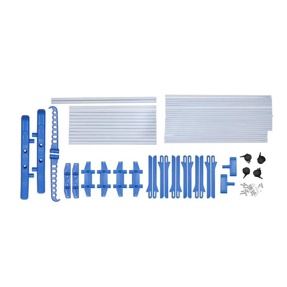 Percha plegable portátil para secadora de almacenamiento de ropa de lavandería 67" resistente Foto 4 de 4