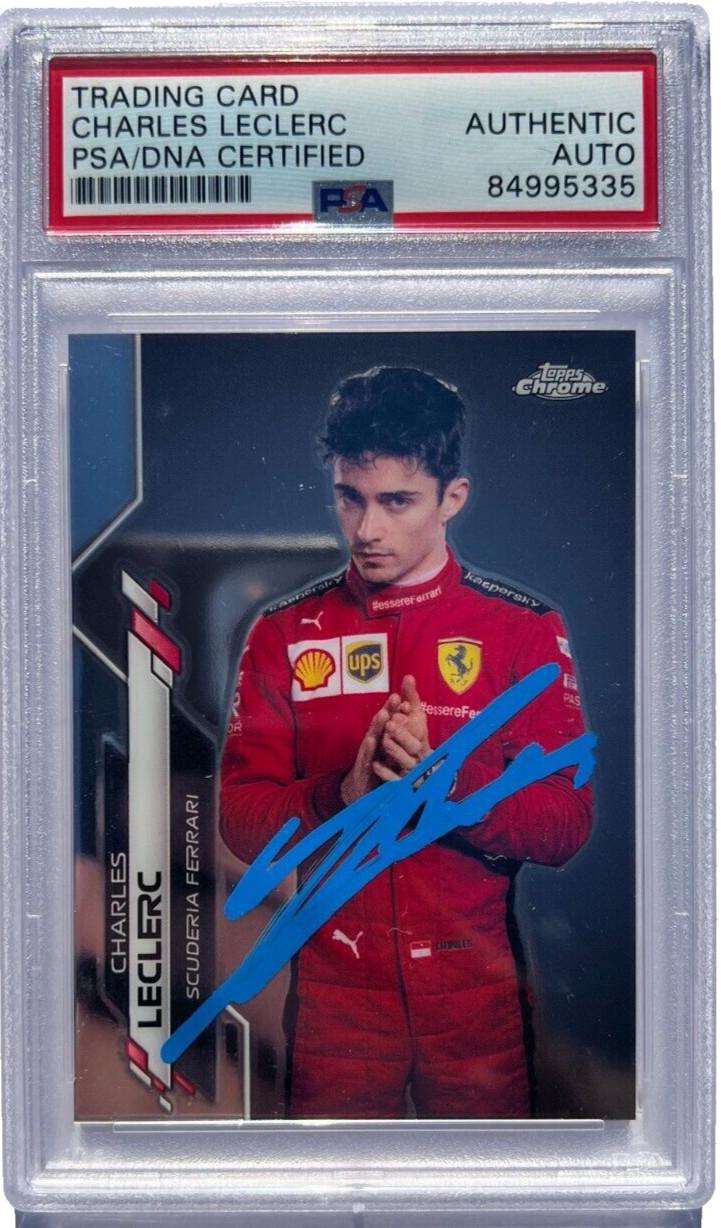 Charles Leclerc Signed F1 2020 Topps Chrome Card Formula 1 Rookie 