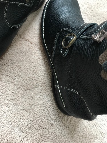 Mika Collection Black Super Soft Leather Japan Ankle Boots Sz 23 US Sz 6.5 - Picture 10 of 10