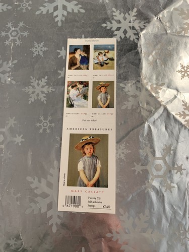 ❤️US #3807b MARY CASSATT (2003, AMERICAN TREASURES) DOUBLE SIDED BOOKLET OF 20 - Picture 2 of 2