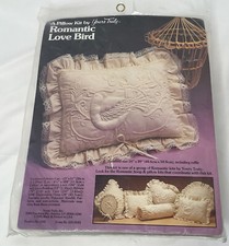 Vintage Sealed Romantic Love Bird Pillow Kit By Yours Truly 16  x20  New In Bag