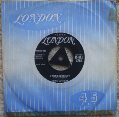 Eddie Cochran - C'mon Everybody / Don't Let Me Go - EX- Variant 45