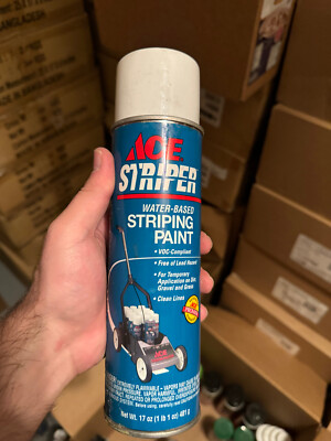 Ace Water-Based Athletic Field Striping Paint WHITE, 17 oz (3PCK)