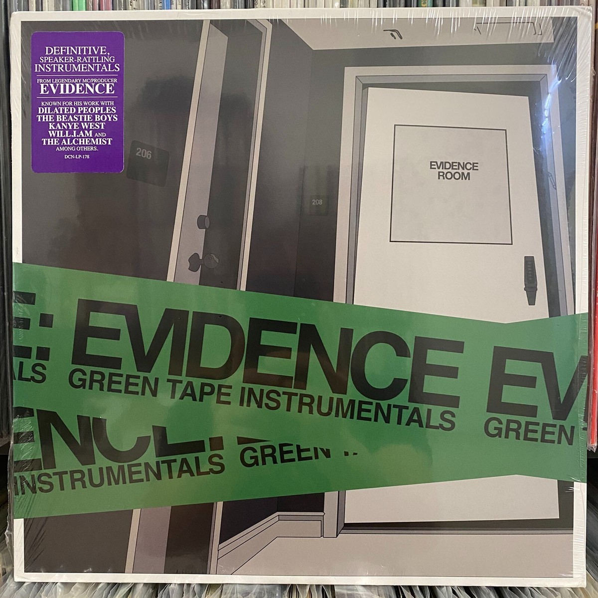 EVIDENCE - GREEN TAPE INSTRUMENTALS (VINYL LP) 2013!! RARE