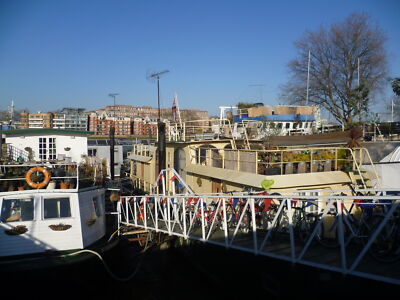 Foto 12x8 Hausboote im Tideway Village Westminster so bunt und in c2012