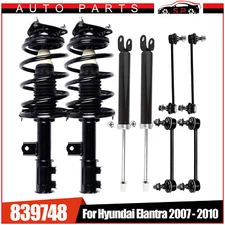 For 2007-2010 Hyundai Elantra Front Struts & Rear Shocks & Sway Bar Links Kit