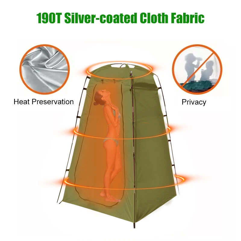 Portable Shower Tent Outdoor Camping Privacy Shower Toilet Changing/Shower Pump - Image 4 of 4
