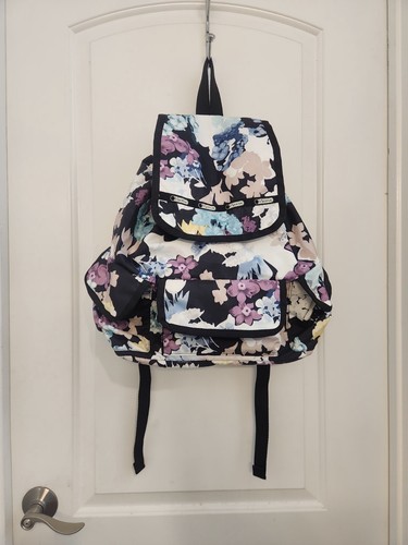 LeSportsac Rucksack mit Kordelzug Blumen