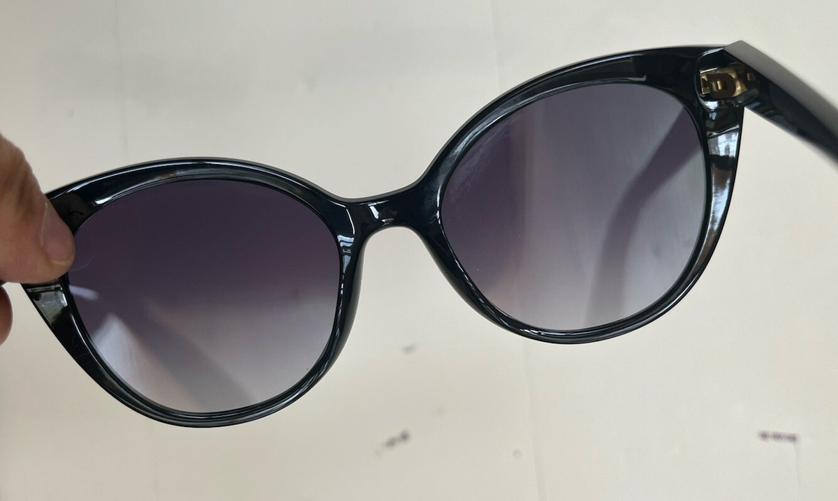 sazae　1207 Kate Spade Samantha/S Sunglasses 80790 54 20 140 Black Cat