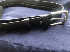 Black Leather Hidden Wallet Travel Belt