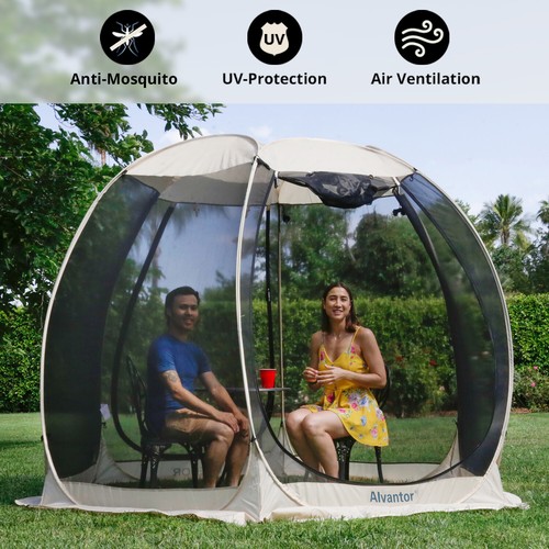 Alvantor Screen House Room Mesh Tent Camping Canopy Pop Up Patio Gazebo - Picture 33 of 59