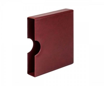 Lindner 810K-W Kassette mit Griffmulde, weinrot (für karat-Ringbinder)