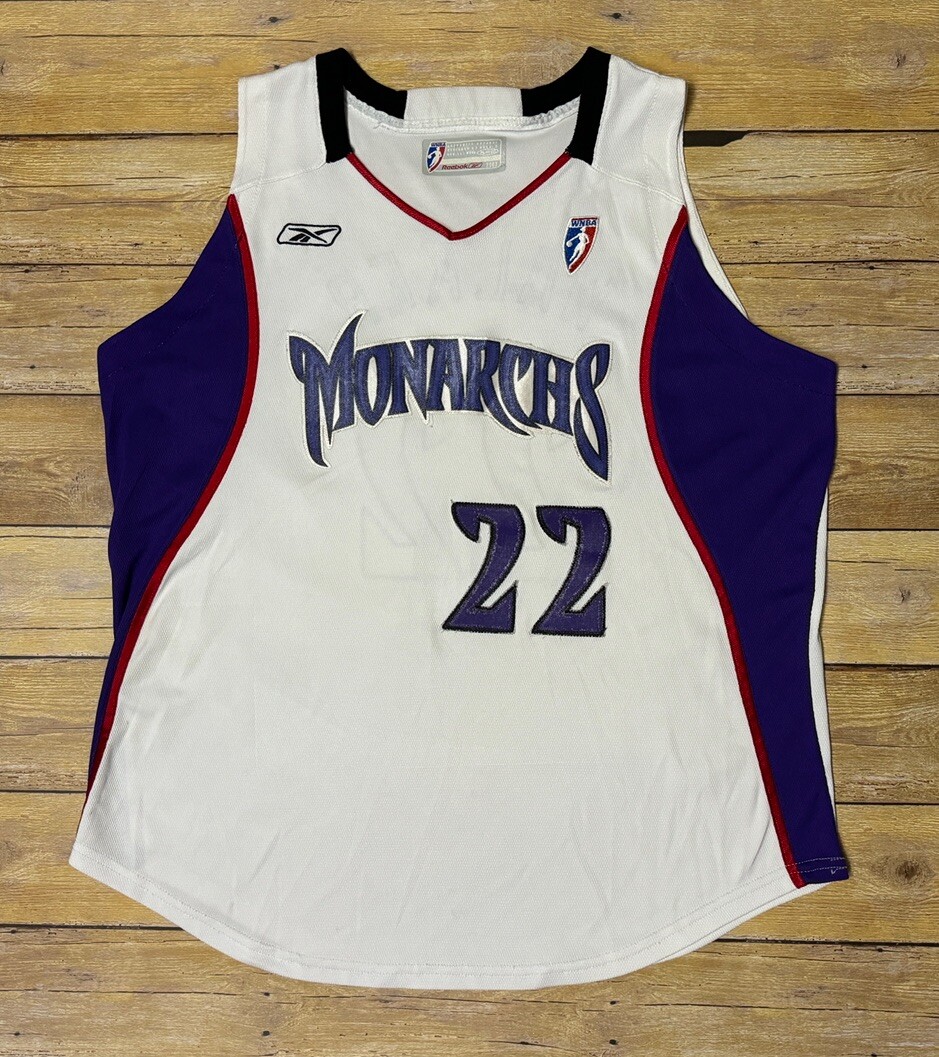 希少 WNBA SACRAMENTO MONARCHS ビブス Lサイズ Sacramento Monarchs Team Issued 2003 Home Jersey #22 DeMya