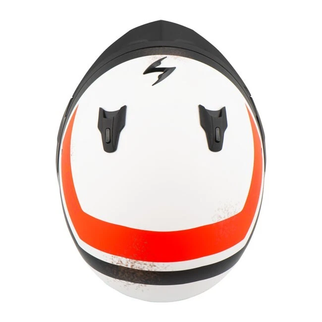 Casco Jet Scorpion Covert-X T-Rust Helmet Matte White/Red taglia XS - Immagine 4 di 4