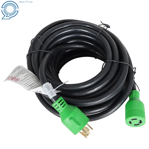 75 FT 30 Amp Power Cords NEMA L14-30 4 Prong Locking Generator Extension Cord