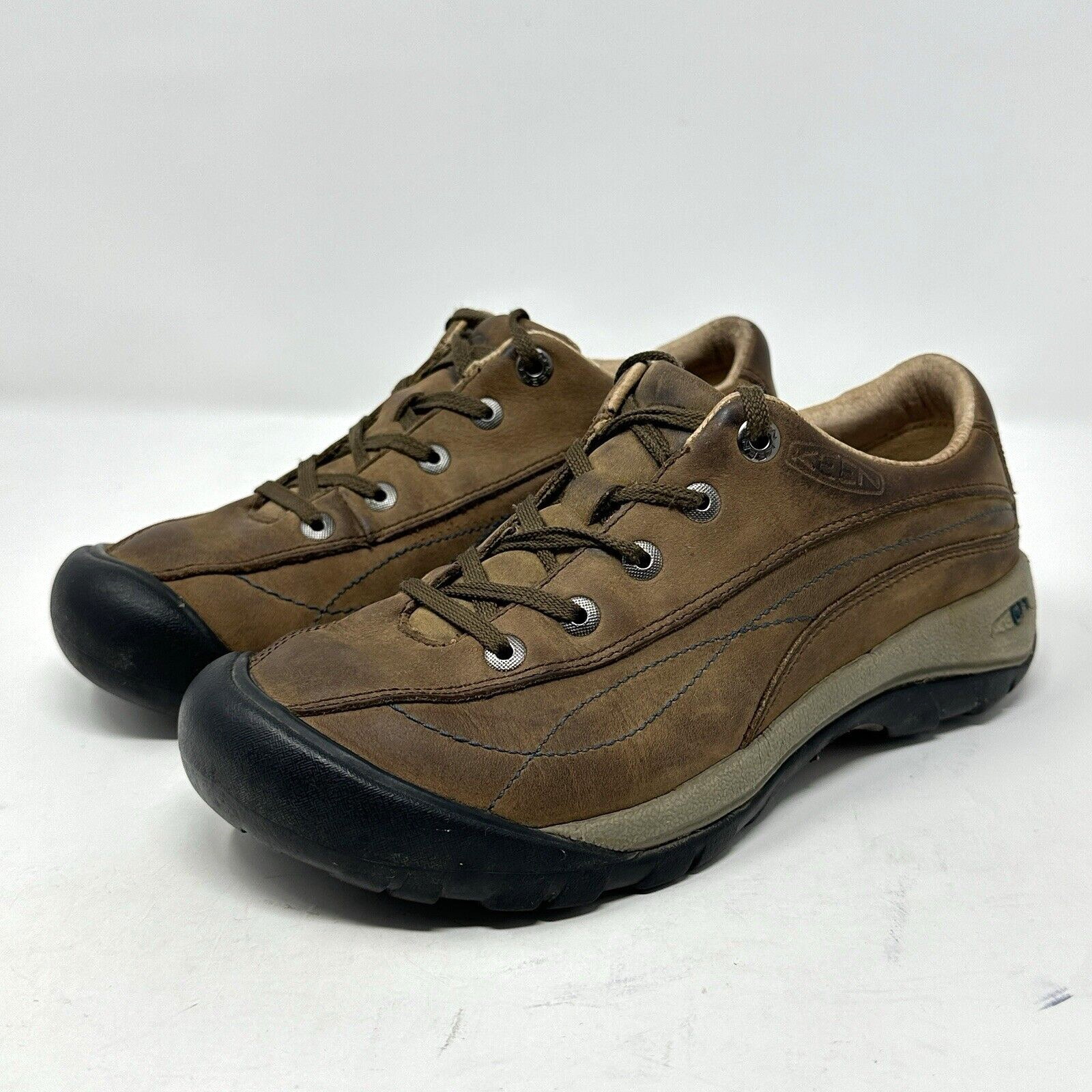 Scarpe da donna Keen 7 US 37 5 EU Toyah in pelle marrone con lacci sneaker da trekking outdoor