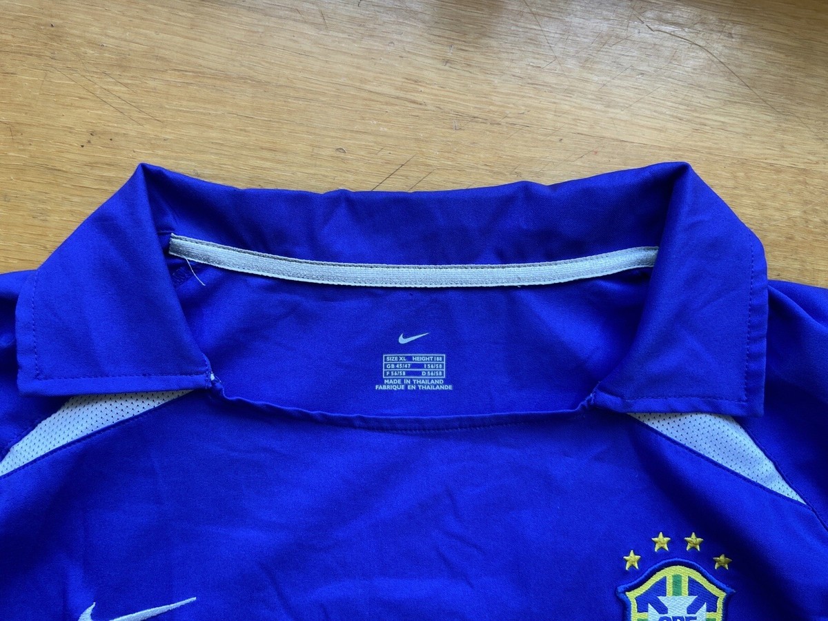 BRAZIL 2002 2004 AWAY FOOTBALL SHIRT SOCCER JERSEY NIKE