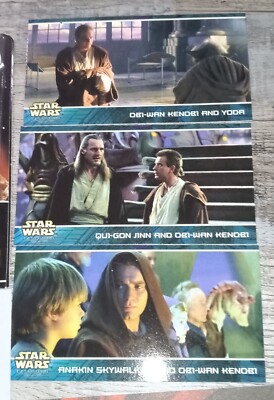 Star Wars Episode 1 Widevision 1999 Topps Hallmark Promo Trivia Trading Cards MS