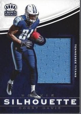 2017 Crown Royale Jumbo Rookie Silhouette Jerseys #38 Corey Davis Jersey - NM-MT