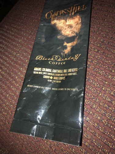 Cypress Hill “Black Sunday” Deadsled Coffee -Empty Bag - Picture 3 of 8