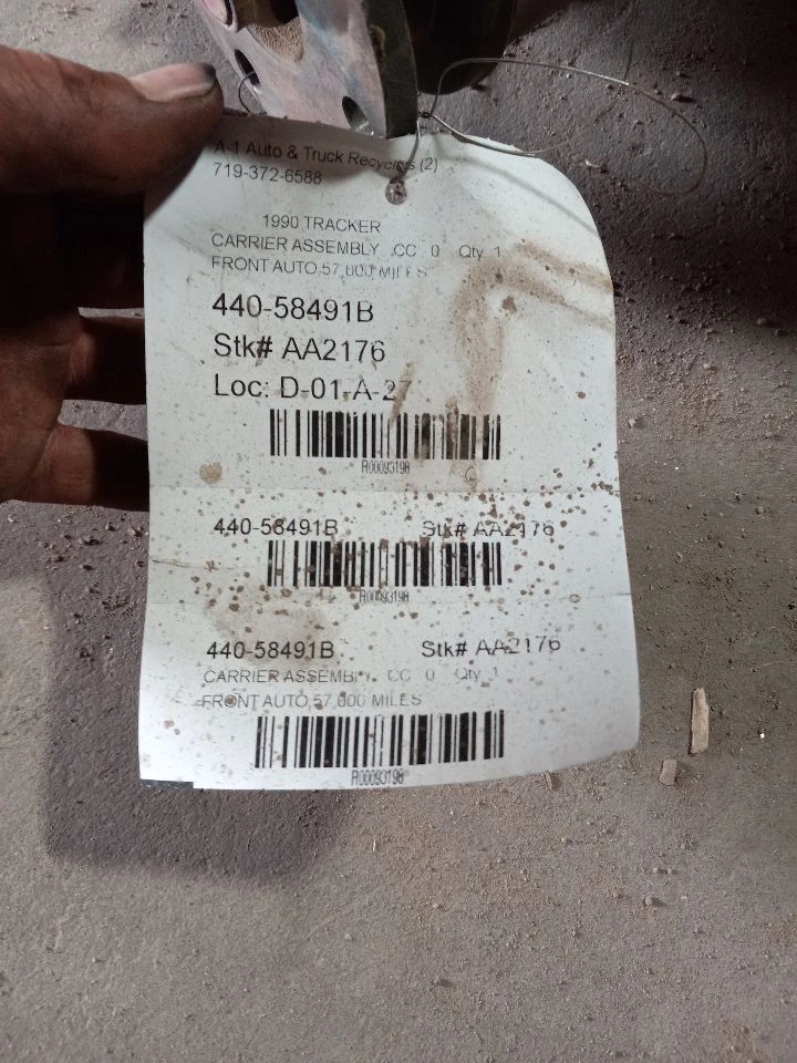 Eje delantero portador transmisión automática federal para 89-95 TRACKER 93198 Foto 2 de 4