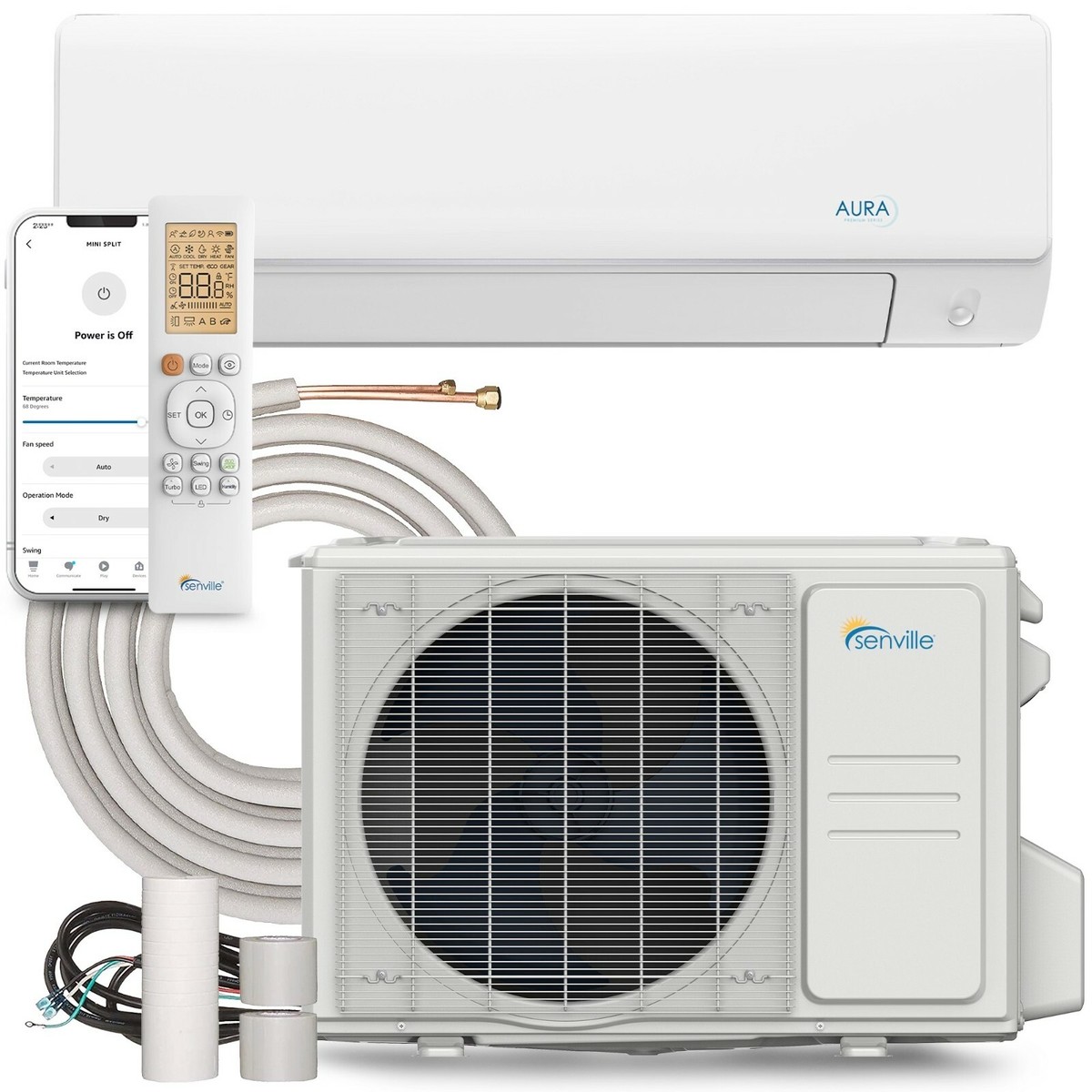 9000 BTU Mini Split Ductless Air Conditioner and Heat Pump ENERGY STAR® -28  SEER | eBay