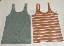 Aerie Ribbed Tank Tops Size Large  Two Pieces 