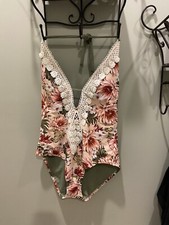 KONA SOL SWIM ONE-PIECE BATHING SUIT WOMENS SIZE XL,halter Top,NWT