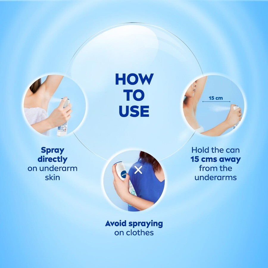 Nivea 48 Hours Freshness Body Spray - Fresh Natural, / 5 Fl. Oz 150 3 Pack