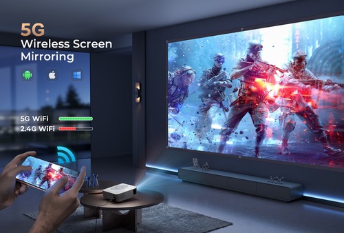 Proyector VANKYO 4K 22000LMS 1080P 5G WiFi Bluetooth Video Cine en Casa USB HDMI - Imagen 19 de 38