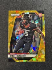 2025 Panini Prizm Draft Picks - Xzavier Henderson #15 Gold Ice Prizm (RC)