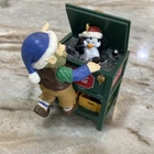 Vintage 1996 Coca Cola Bottling Works Christmas Ornament, Elf w/ Penguin Cooler