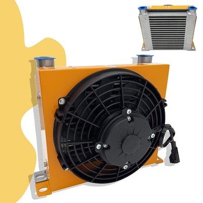 DC12V Hydraulic Air Cooler Fan Cooler Aluminum Hydraulic Radiator 65L/min