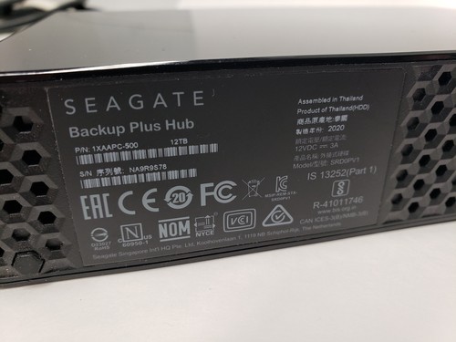 Seagate 12 TB Backup Plus Hub Desktop Disco rigido esterno USB 3.0 SRD0PV1 - Foto 3 di 5