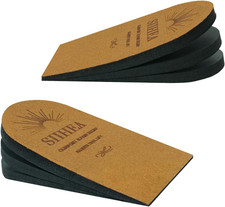 Adjustable Heel Lifts for Shoes, 1/4'' Height Increase Insoles for Achilles Tend