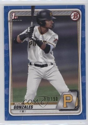 2020 Bowman Draft Blue Border 31/150 Nick Gonzales #BD-81 12ui
