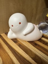 Ghoulish White LED Light Up Small Ghost Summerween Halloween NWT