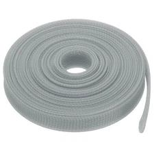 PET Cable Wire Wrap 29.8mm Expandable Sleeving Gray 7.6 M Length