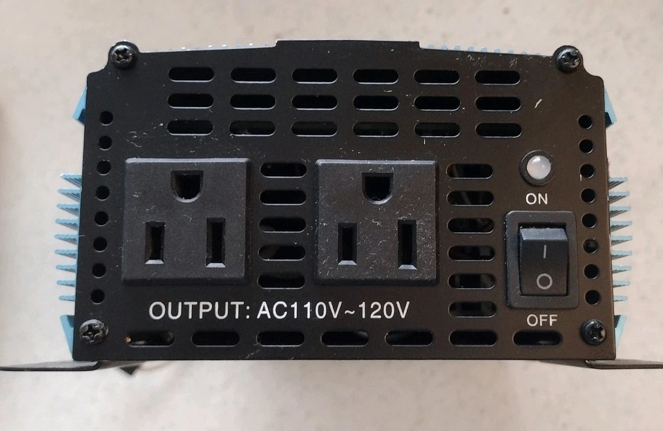 Power Bright 12V DC To 110V AC Power Inverter, 900 Watt - Image 2 of 4