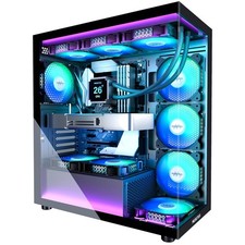 ATX Mid Tower Computer Case with Dual Tempered Glass