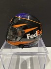 Denny Hamlin/Joe Gibbs Dual Autographed FedEx 1/3 Mini Helmet With Case — photo 6